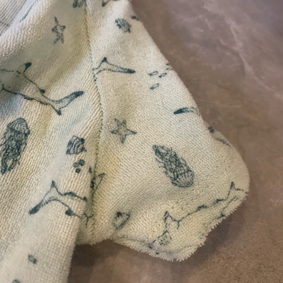 NWT Rabbit + Bear organic by Emily & Oliver 6-9m one piece jumpsuit mint green - Picture 9 of 10